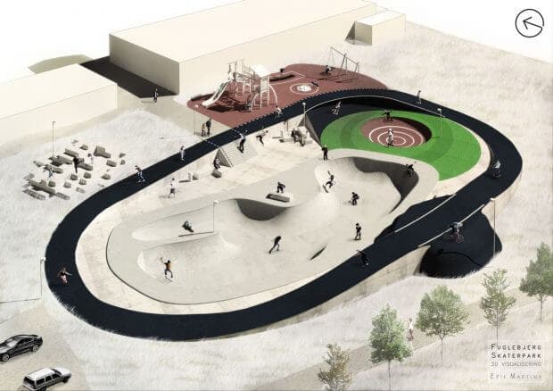 Fuglebjerg Multipark - skatepark in Denmark